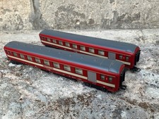 LIMA HO 2 VOITURES VOYAGEURS GRAND CONFORT TRAIN ELECTRIQUE sans boite