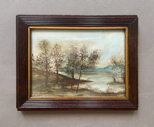 Paysage lacustre huile sur - lacustre,,