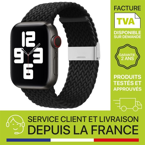 Bracelet tressé noir