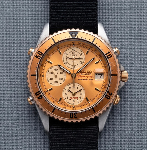 Chronographe seiko 7t42 6a50 - chronographe,