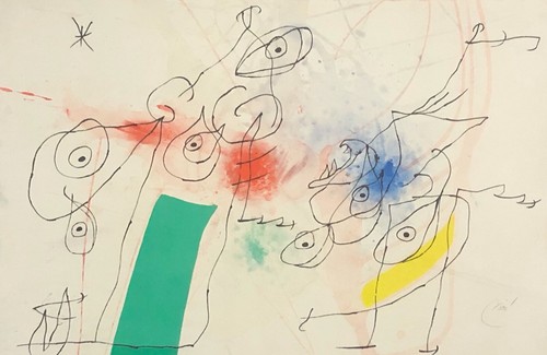 Juan miro femme oiseau - juan, dans