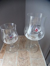 LOT 2 GLASSES TRIPLE KARMELIET PIED 20 CL 30 CL TULIP CHALICE BISTRO BAR BEER