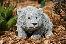 Statuette en pierre ours résistant au gel figurine de jardin décoration en...