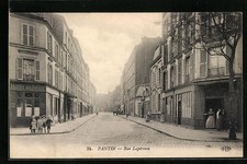 Old postcard Pantin, Rue Lapérouse 1915 