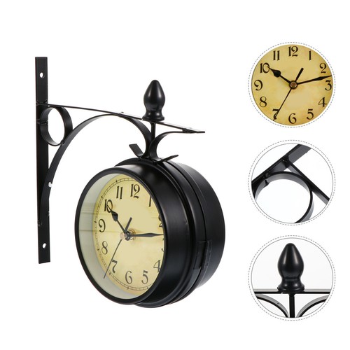 Horloge murale double face
