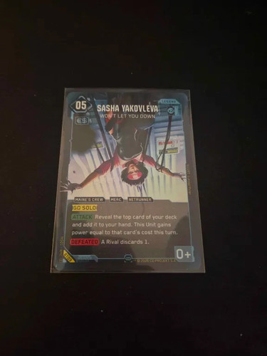 Cyberpunk tcg sasha - tcg,