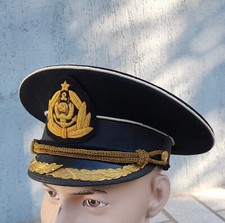 Casquette MARINE OFFICIER FLOTTE MARCHANDE SOVIETIQUE URSS t.55-56 1980  N°17