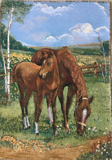 Tapestry Tapestry Tapestry Panel Horses Natural Landscapes 54x74cm