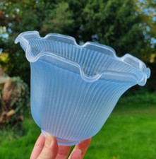 Abat jour tulipe bleu ciel en