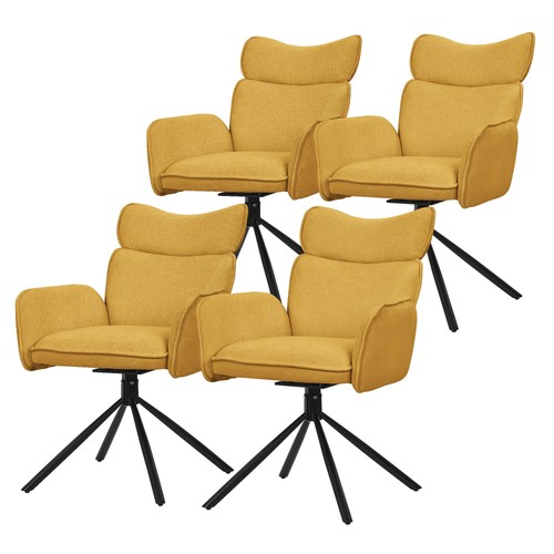 Lot chaises pivotantes à - 4,