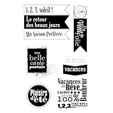 TAMPONS TRANSPARENTS 1.2.3. SOLEIL ARTEMIO LOT DE 6  10x14cm (0007)