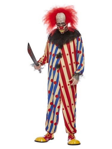 Smiffys creepy clown costume - smiffys,