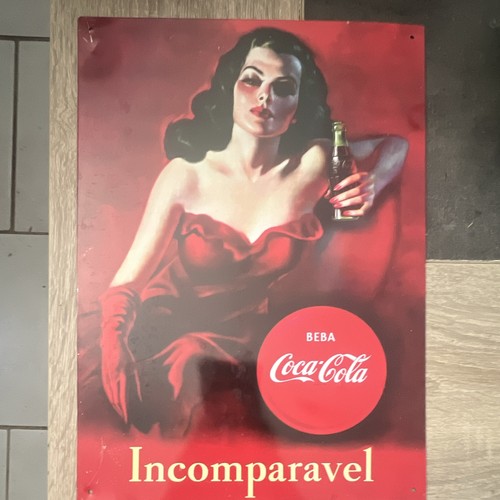 Coca cola plaque publicitaire - coca-cola,