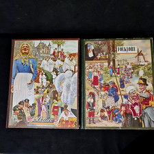 Chromo album volumes 1 and 2 - "Folklore - The garland in paper roses" 20th century