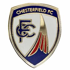 New Chesterfield FC Football Crest Pin Badge, Spireites Fans Souvenir Pin Badge