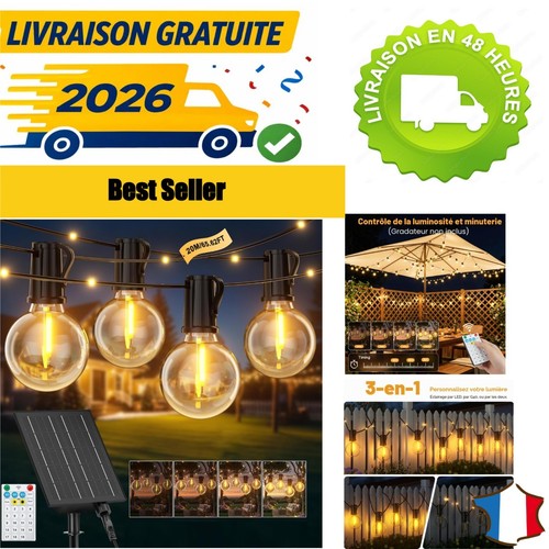 Guirlande lumineuse solaire