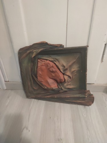 Ancien tableau animaux cheval - tableau,