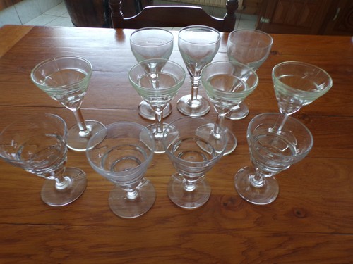 Lot verre bar - verre, ancien