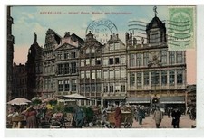 BELGIQUE #15850 BRUXELLES GRAND PLACE MAISON DES CORPORATIONS ATTELAGE VOITURE