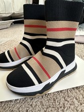Burberry Slip On High Trainers For Kids