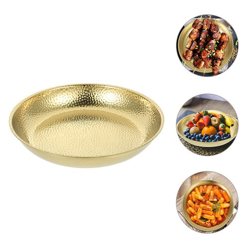 Assiette métallique pâtes - assiette,