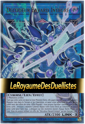 Décodeur bavard - yu-gi-oh!,