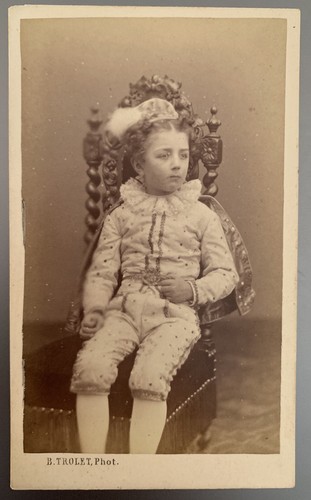 Cdv enfant jeune - jeune, en