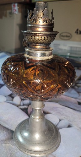 Poil lamp amber globe tin - poil, globe,