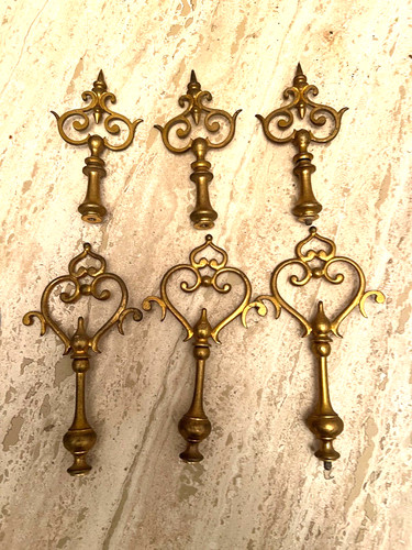 Frontons bronze pièces de - 6,