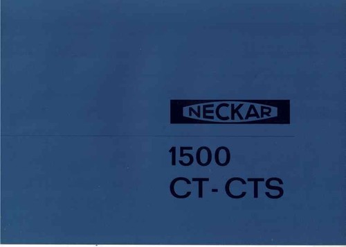 Catalogue brochure neckar - neckar, 1500