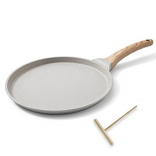 Poêle à Crêpes 25 cm - Crêpière avec Revêtement Antiadhésif - Fonte Aluminium...