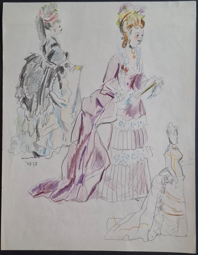Etude robe créée - etude, de