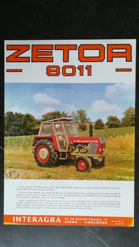 Brochure tracteur zetor - brochure,