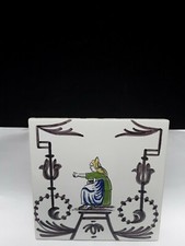 Ancien Carreau Carrelage Desvres Décor Vieux Lille Tiles Earthenware Azulejos 