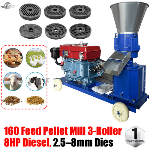 160 feed pellet mill roller - 160, 3-roller