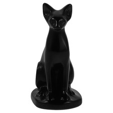  Décoration de chat : sculpture d'animal en obsidienne – Statue de chat