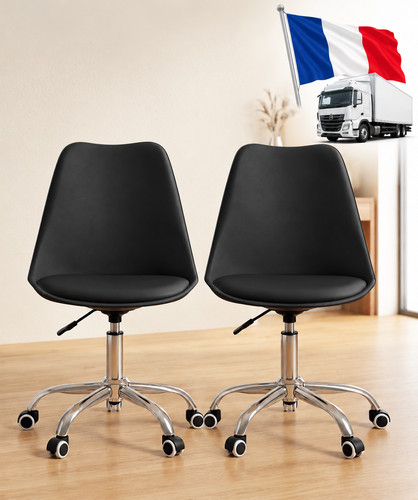 Chaises bureau roulettes - 2,