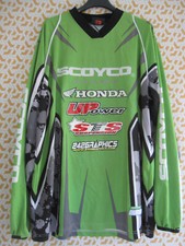 Maillot Motocross Scoyco honda UPower Moto cross Shirt Vintage Jersey - XL
