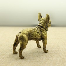 1x Laiton Bulldog Statue Shar