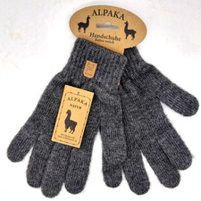 Gants Pour Hommes En Alpaga 75% Laine D'Alpaga Très Chauds Anthracite M / L