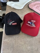 HEB Transportation Cap Hat Adult Red S/m  Black Large Elastic Band