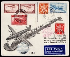 Belgium on cover 1946 Sabena Airmail First Flight Bxl to Belgian Congo......L151