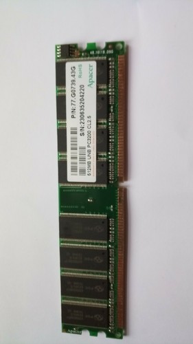 Barrette mémoire ram 512mb - barrette,