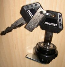 1991-1998 Ducati 900SS NOS 59840121A original seat lock assembly with two keys