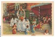 CAR-ADOP14-1118-CHROMOS - folklore belge - une procession