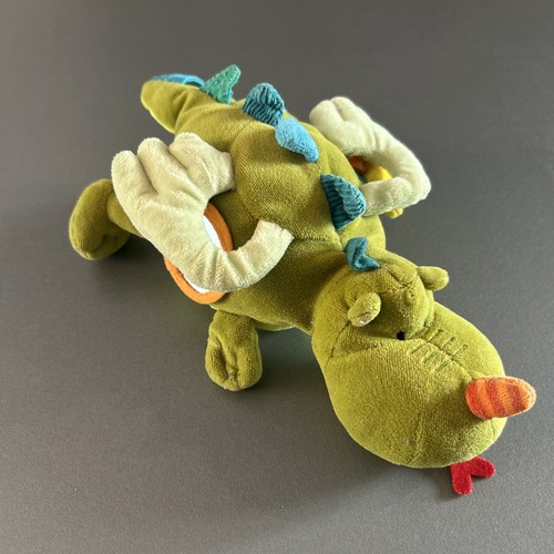 Peluche doudou dragon vert