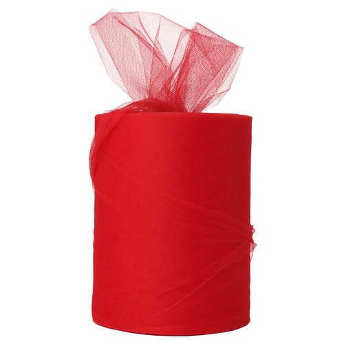 Red tulle roll - tulle,