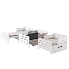 Lit Évolutif avec Tiroir "Jumper" 90x200cm Blanc