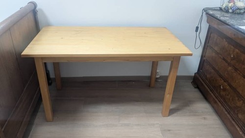 Table pin massif l 135cm - table,