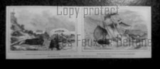 BOULOGNE SUR MER NAUFRAGES BRICK FRID GOELETTE CLEMENCE   gravure 1875  print